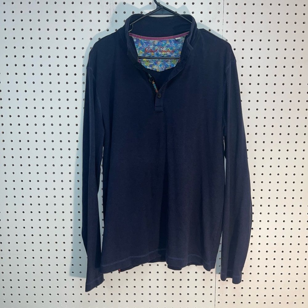 Robert Graham Navy Long Sleeve Shirt